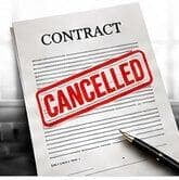 Cancelled contract